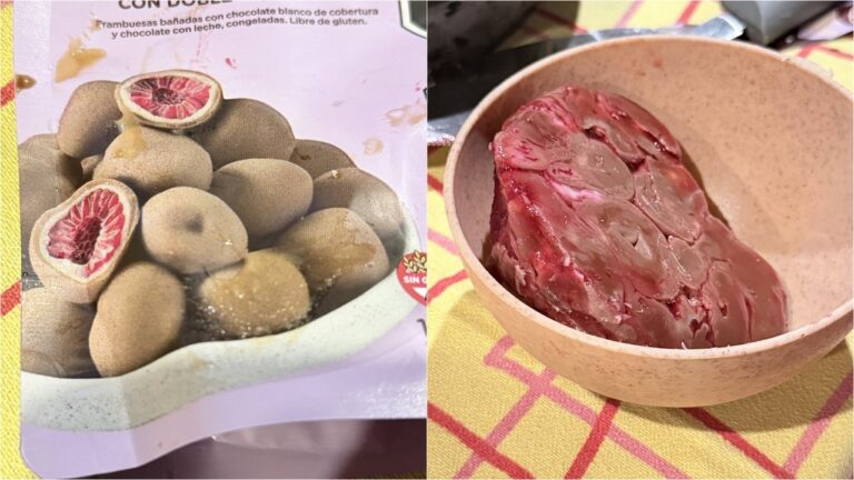 El “helado de terror” que se volvió viral: comparaciones con carne cruda y memes