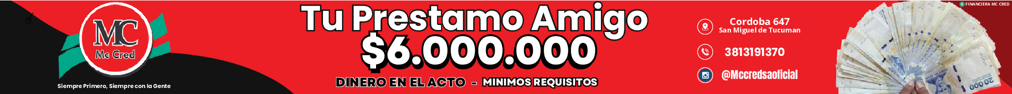 Publicidad Crédito Millón