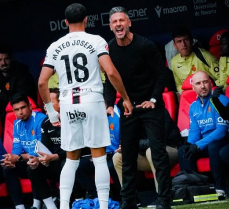 Sabor amargo para Demichelis en su debut en Mallorca: le empataron agónicamente tras estar dos goles arriba