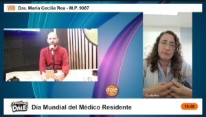 Doctora María Cecilia Rea, pediatra e instructora de residentes, durante entrevista en La Mañana de Dale