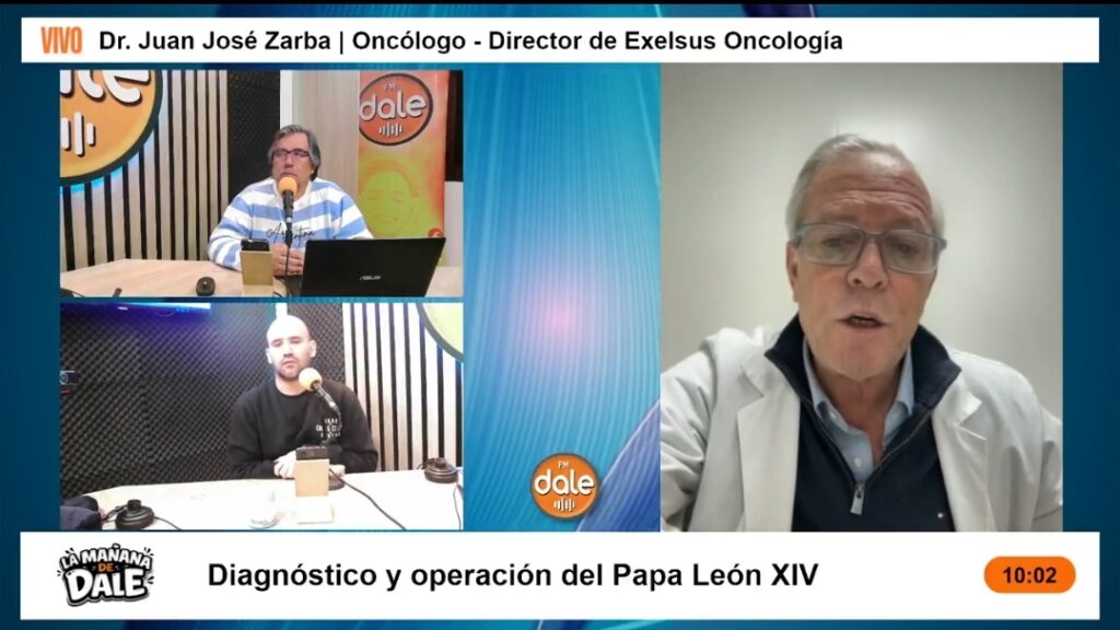 Juan José Zarba en una entrevista con Carlos Noriega y Sebastián Gil Olivares en FM Dale